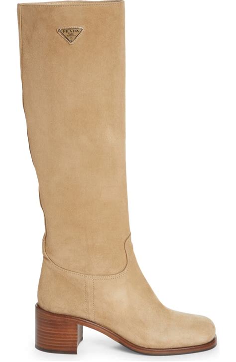 tronchetti prada 2013|Prada Tronchetti Block Heel Knee High Boot (Women) .